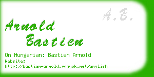 arnold bastien business card